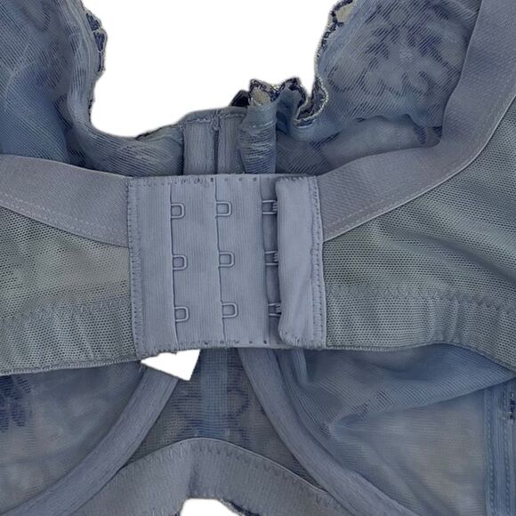 Panache Ariza 5051 Underwire Balconnet Non Padded Blue Bra Size 40GG - Picture 9 of 12